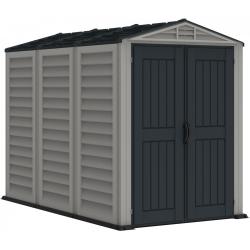 DURAMAX 35825 YardMate Plus Zahradní domek 4,1 m² + podlahová konstrukce, vinylový, šedý/antracit
