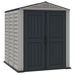 DURAMAX 35825 YardMate Plus Zahradní domek 4,1 m² + podlahová konstrukce, vinylový, šedý/antracit