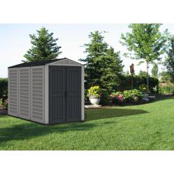 DURAMAX 35825 YardMate Plus Zahradní domek 4,1 m² + podlahová konstrukce, vinylový, šedý/antracit