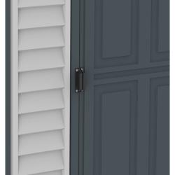 DURAMAX 36625 SideMate Plus Zahradní domek 188 x 123 x 242 cm, vinylový, šedý/antracit