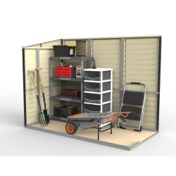 DURAMAX 36625 SideMate Plus Zahradní domek 188 x 123 x 242 cm, vinylový, šedý/antracit