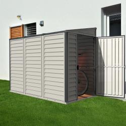 DURAMAX 36625 SideMate Plus Zahradní domek 188 x 123 x 242 cm, vinylový, šedý/antracit