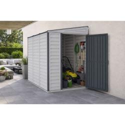 DURAMAX 36625 SideMate Plus Zahradní domek 188 x 123 x 242 cm, vinylový, šedý/antracit