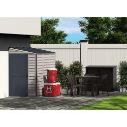 DURAMAX 36625 SideMate Plus Zahradní domek 188 x 123 x 242 cm, vinylový, šedý/antracit