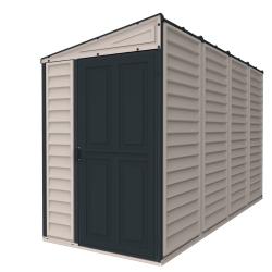 DURAMAX 36725 SideMate Plus Zahradní domek 187 x 123 x 319 cm, vinylový, šedá/antracit