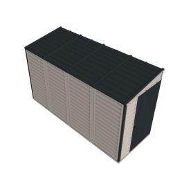 DURAMAX 36725 SideMate Plus Zahradní domek 187 x 123 x 319 cm, vinylový, šedá/antracit