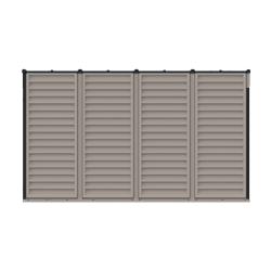DURAMAX 36725 SideMate Plus Zahradní domek 187 x 123 x 319 cm, vinylový, šedá/antracit