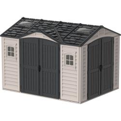 DURAMAX 40116 Apex Pro Zahradní domek 7,6 m² + podlahová konstrukce, vinylový, - šedý/antracit DURAMAX 40116 Apex Pro Zahradní domek 7,6 m² + podlahová konstrukce, vinylový, - šedý/antracit