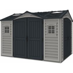 DURAMAX 40116 Apex Pro Zahradní domek 7,6 m² + podlahová konstrukce, vinylový, - šedý/antracit