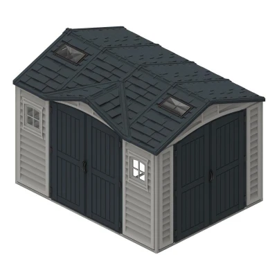 DURAMAX 40116 Apex Pro Zahradní domek 7,6 m² + podlahová konstrukce, vinylový, - šedý/antracit