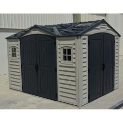 DURAMAX 40116 Apex Pro Zahradní domek 7,6 m² + podlahová konstrukce, vinylový, - šedý/antracit