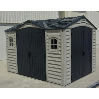 DURAMAX 40116 Apex Pro Zahradní domek 7,6 m² + podlahová konstrukce, vinylový, - šedý/antracit