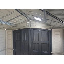 DURAMAX 40116 Apex Pro Zahradní domek 7,6 m² + podlahová konstrukce, vinylový, - šedý/antracit