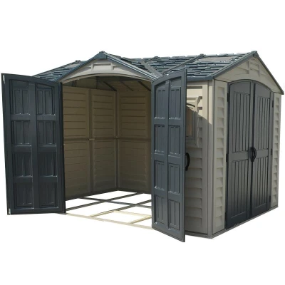 DURAMAX 40116 Apex Pro Zahradní domek 7,6 m² + podlahová konstrukce, vinylový, - šedý/antracit