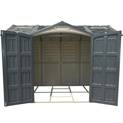 DURAMAX 40116 Apex Pro Zahradní domek 7,6 m² + podlahová konstrukce, vinylový, - šedý/antracit