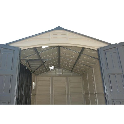 DURAMAX 40116 Apex Pro Zahradní domek 7,6 m² + podlahová konstrukce, vinylový, - šedý/antracit