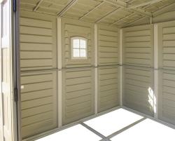 DURAMAX 40214 WoodBridge Plus Zahradní domek 7,6 m² + podlahová konstrukce, vinylový, béžový