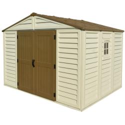 DURAMAX 40214 WoodBridge Plus Zahradní domek 7,6 m² + podlahová konstrukce, vinylový, béžový