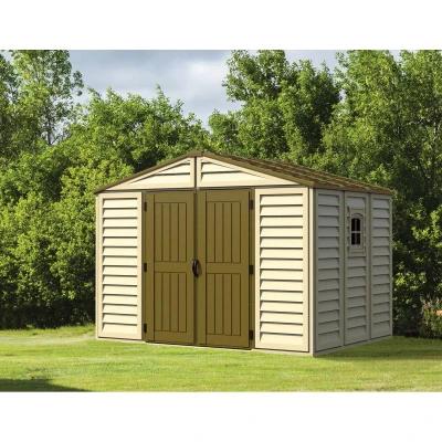 DURAMAX 40214 WoodBridge Plus Záhradný domček 7,6 m² + podlahová konštrukcia, vinylový, béžový