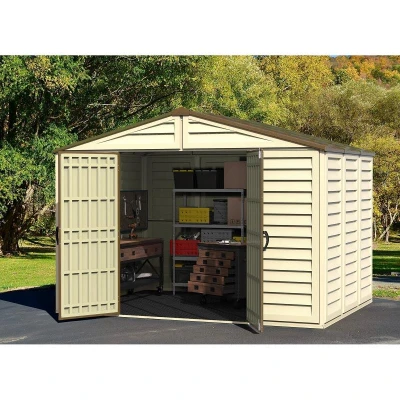 DURAMAX 40214 WoodBridge Plus Záhradný domček 7,6 m² + podlahová konštrukcia, vinylový, béžový