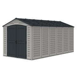 DURAMAX 40216 Apex Pro Zahradní domek 12 m² + podlahová konstrukce, vinylový, šedý/antracit