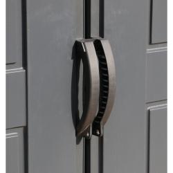 DURAMAX 40216 Apex Pro Zahradní domek 12 m² + podlahová konstrukce, vinylový, šedý/antracit