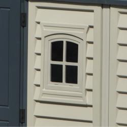 DURAMAX 40216 Apex Pro Zahradní domek 12 m² + podlahová konstrukce, vinylový, šedý/antracit