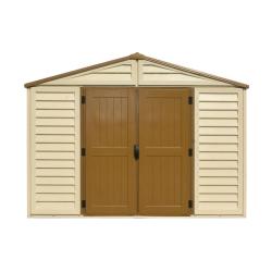 DURAMAX 40224 WoodBridge Plus Zahradní domek 10 m² + podlahová konstrukce, vinylový, béžový