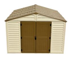 DURAMAX 40224 WoodBridge Plus Zahradní domek 10 m² + podlahová konstrukce, vinylový, béžový
