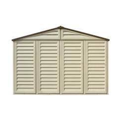 DURAMAX 40234 WoodBridge Plus Zahradní domek 13 m² + podlahová konstrukce, vinylový, béžový