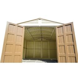 DURAMAX 40234 WoodBridge Plus Zahradní domek 13 m² + podlahová konstrukce, vinylový, béžový