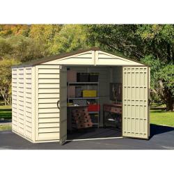 DURAMAX 40234 WoodBridge Plus Zahradní domek 13 m² + podlahová konstrukce, vinylový, béžový