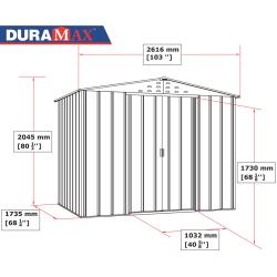 DURAMAX 50010 Titan Top Zahradní domek 4,7 m², antracit