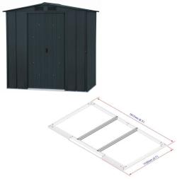 DURAMAX 50013 Riverton Top Zahradní domek 2,5 m² + podlahové profily, antracit