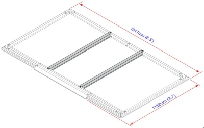 DURAMAX 50023 Pent Roof Eco Zahradní domek 2,5 m² + podlahové profily, antracit