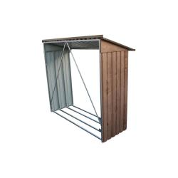 DURAMAX 53545 Přístřešek na dřevo 182 x 74 x 162 cm, plechový, dekor dub