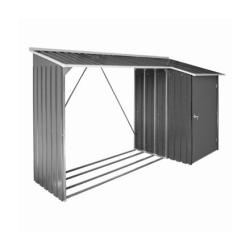 DURAMAX 53651 Přístřešek na dřevo s kůlnou 272,4 x 108,8 x 160,4 cm, plechový, antracit DURAMAX 53651 Přístřešek na dřevo s kůlnou 272,4 x 108,8 x 160,4 cm, plechový, antracit