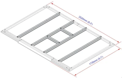 DURAMAX 57102 Podlahové profily pro domky 4,7 m² DURAMAX 57102 Podlahové profily pro domky 4,7 m²