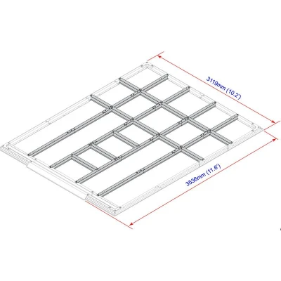 DURAMAX 57222 Podlahové profily pro domky 11,6 m²