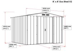 DURAMAX 60161 Titan Eco XL Zahradní domek 6,3 m², zelený