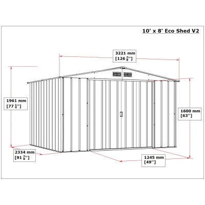 DURAMAX 60251 Colossus Eco Zahradní domek 7,8 m², antracit