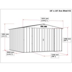 DURAMAX 61251 Colossus Eco XL Zahradní domek 9,7 m², antracit