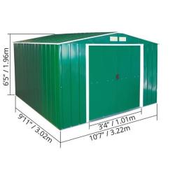 DURAMAX 61261 Colossus Eco XL Zahradní domek 9,7 m², zelený
