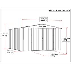 DURAMAX 61351-1 Colossus Eco XXL Zahradní domek 11,6 m², antracit