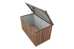 DURAMAX 71045 Zahradní úložný box 134 x 72 x 73 cm, 585 l, dekor dub