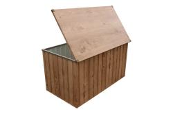 DURAMAX 71045 Zahradní úložný box 134 x 72 x 73 cm, 585 l, dekor dub