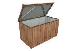 DURAMAX 71045 Zahradní úložný box 134 x 72 x 73 cm, 585 l, dekor dub