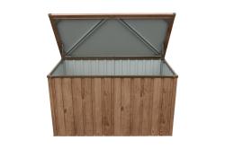 DURAMAX 71045 Zahradní úložný box 134 x 72 x 73 cm, 585 l, dekor dub