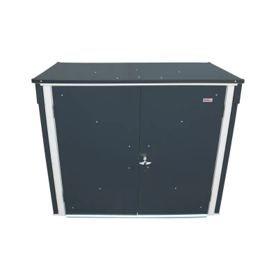 DURAMAX kovový úložný box na popelnice antracit 1477 l, 154,2 x 96 x 130,5 cm