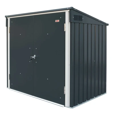 DURAMAX kovový úložný box na popelnice antracit 1477 l, 154,2 x 96 x 130,5 cm